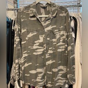 Express Long Sleeve Camo Shirt